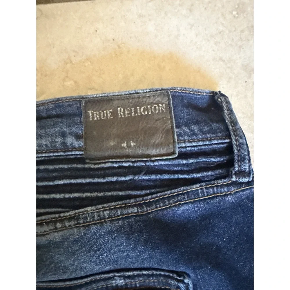 True Religion Distressed Mens Rocco Relaxed Skinny Size‎ 38x32